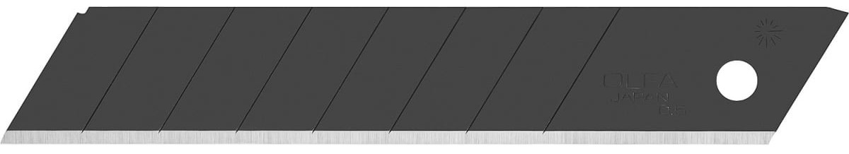 Сегментированное лезвие Black Max 18 мм OLFA OL-LBB-10B, 10 шт - фото